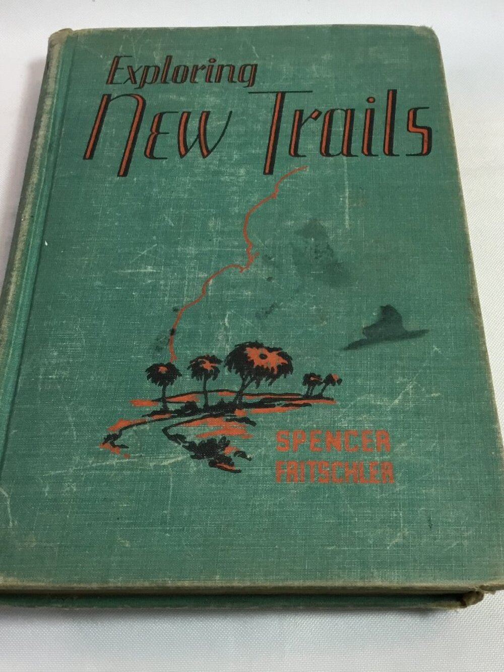 Exploring New Trails Spencer Fritchler 1942 Vintage Reader Lyons POOR
